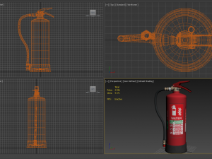water fire extinguisher Modelo 3D