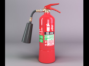 co2 fire extinguisher Modelo 3D