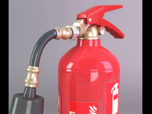 co2 fire extinguisher 3D Model
