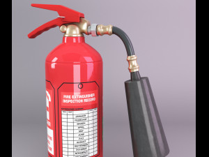 co2 fire extinguisher Modelo 3D