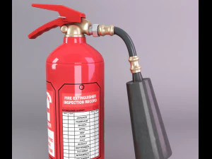 co2 fire extinguisher 3D Model