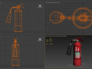 co2 fire extinguisher Modelo 3D