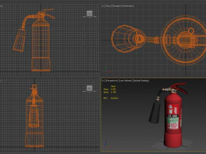 co2 fire extinguisher 3D Model