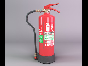foam fire extinguisher 3D Model