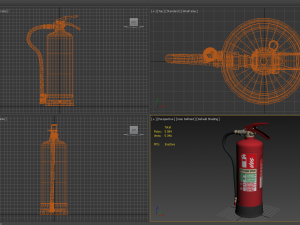 foam fire extinguisher 3D Model