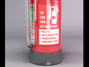 chemical fire extinguisher 3D मॉडल