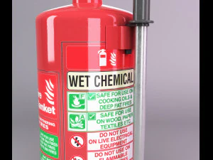 chemical fire extinguisher 3D Model
