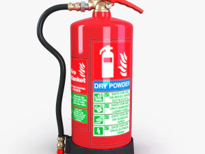 dry power fire extinguisher 3D Model
