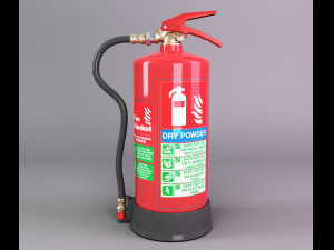 dry power fire extinguisher Modèle 3D