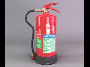 dry power fire extinguisher 3D Model