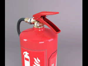 dry power fire extinguisher 3D Model