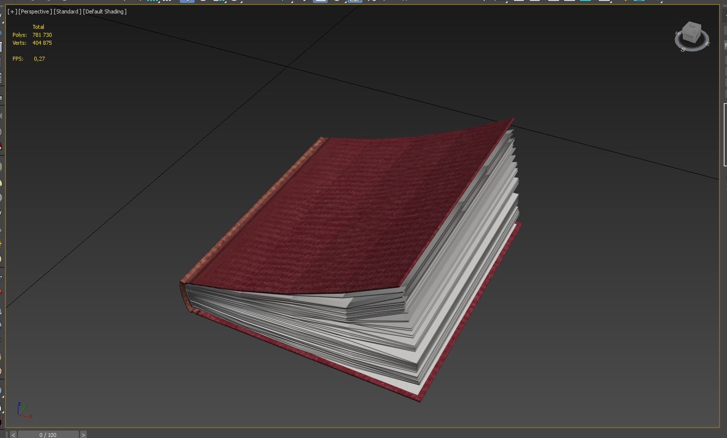 Books 3d model