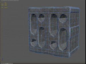 set of bricks of different sizes and materials 3D Model