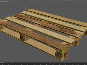 set of bricks of different sizes and materials 3D Model