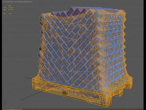 set of bricks of different sizes and materials 3D Model