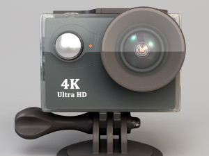 action camera in a protective box 3D Models