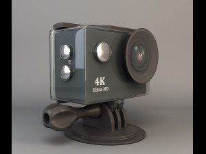 action camera in a protective box 3D Модель