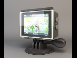 action camera in a protective box 3D Модель