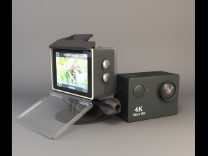action camera in a protective box 3D Модель