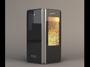 foldable smartphone 3D मॉडल