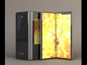 foldable smartphone 3D Model