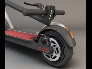 scooter el&eacute;trica Modelo 3D
