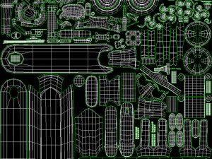 scooter el&eacute;trica Modelo 3D