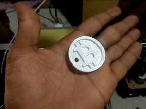 bitcoin coin social currency money 3D Model