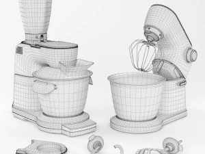 food processors bosch optimum 3D Model