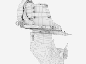 outdrive mercruiser bravo two 3Dモデル