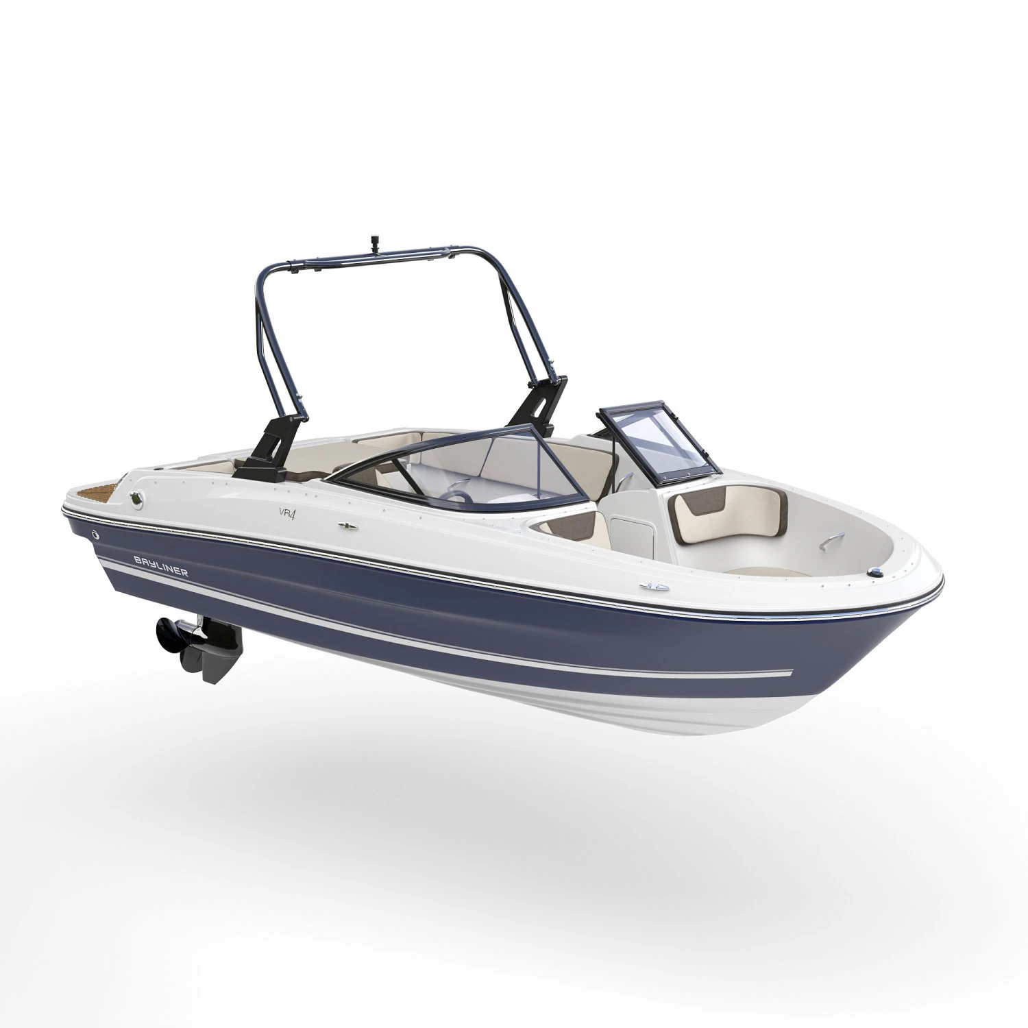 motorboat bayliner vr 4 3D Model .c4d .max .obj .3ds .fbx .stl .blend 