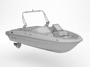 motorboat bayliner vr 4 Model 3D