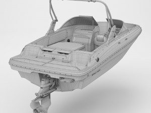 motorboat bayliner vr 4 Model 3D