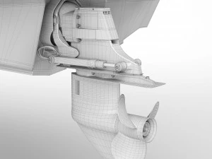 motorboat bayliner vr 4 3D Model