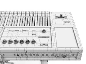 synthesizer roland fa-06 3D Model
