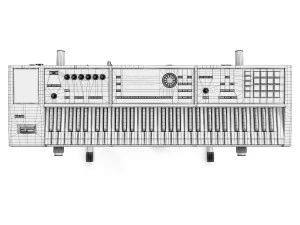 synthesizer roland fa-06 3D Model