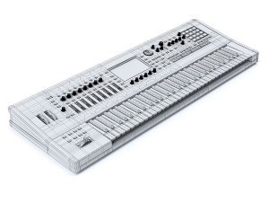 music workstation roland fantom 6 3Dモデル