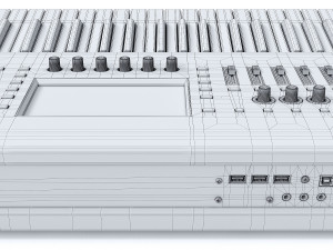 music workstation roland fantom 6 3Dモデル