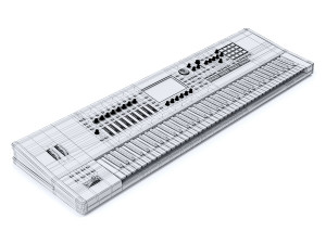 music workstation roland fantom 7 Modelo 3D
