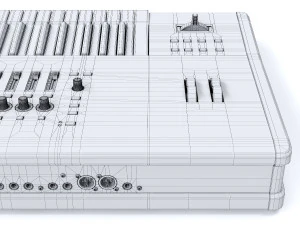 music workstation roland fantom 7 3D Model