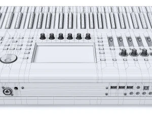music workstation roland fantom 7 3D Model