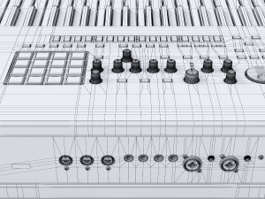 music workstation roland fantom 8 3Dモデル