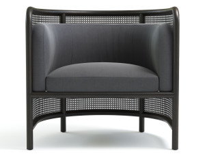 fields cane back accent chair 3D 模型