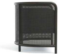 fields cane back accent chair 3D 模型
