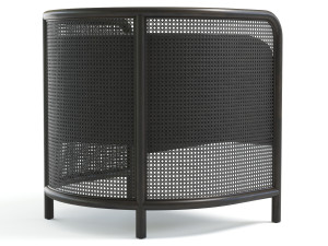fields cane back accent chair 3D 模型