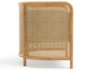 fields cane back accent chair 3D 模型