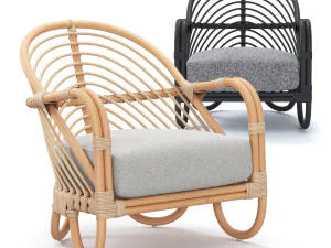 etta rattan sandalyeler 3D Model