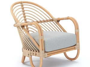 etta rattan chairs Modelo 3D