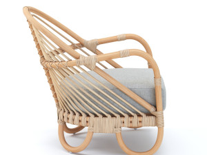 etta rattan chairs Modelo 3D
