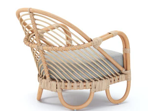 etta rattan chairs 3D Model